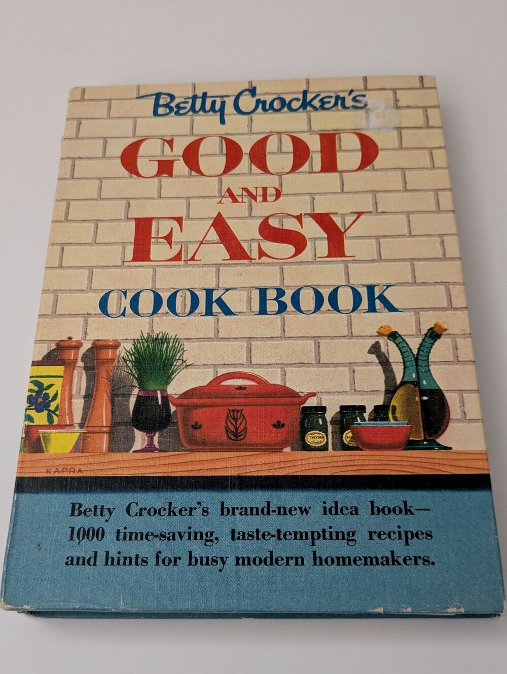 1954 First Edition, 8th Printing of Betty Crocker's Good and Easy Cook Book